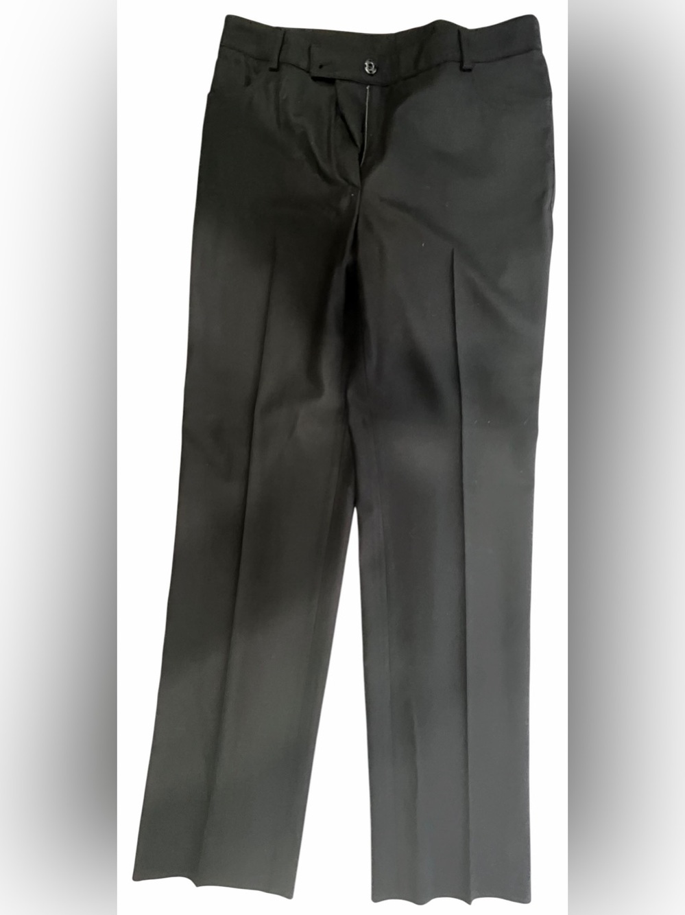 Akris Punto Black 100% Wool Natural Stretch Straight Leg Pants Size 4 - Picture 1 of 10